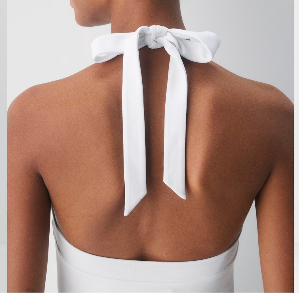 Aritzia White Halter Top - Picture 3 of 4